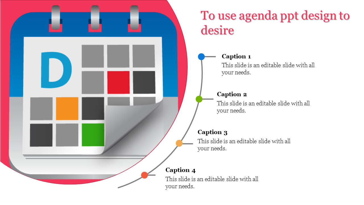 Innovative Agenda PPT Design Template and Google Slides